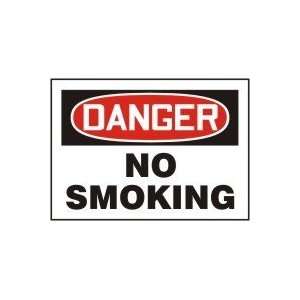  DANGER NO SMOKING 10 x 14 Plastic Sign