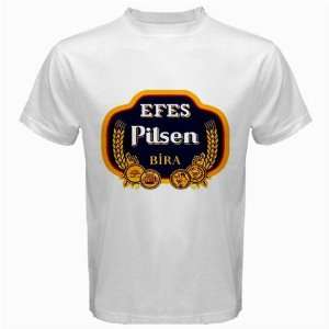  Efes Pilsen Beer Logo New White T Shirt Size  S, M ,L 