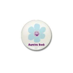  Aunties Rock Family Mini Button by CafePress: Patio, Lawn 