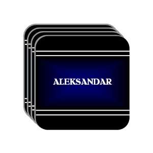  Personal Name Gift   ALEKSANDAR Set of 4 Mini Mousepad 