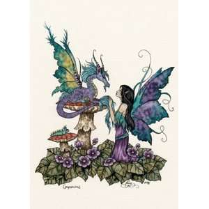  Amy Brown Dragon Fairy Postcard Companions Health 