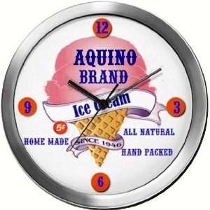  AQUINO 14 Inch Ice Cream Metal Clock Quartz Movement 