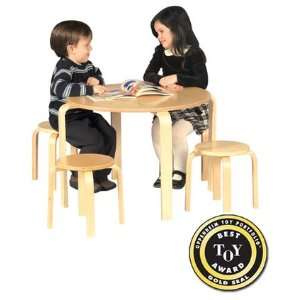  Guidecraft Nordic Table & Chairs (Natural): Home & Kitchen