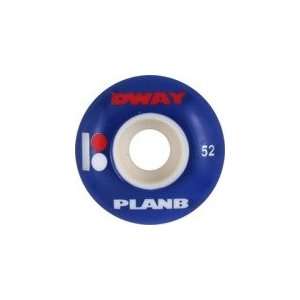  Plan B Danny Way Factory Skateboard Wheels   52mm 99a (Set 