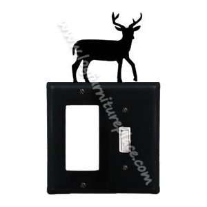    Wrought Iron Deer Double GFI/Switch Cover: Home Improvement