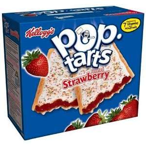 Kelloggs Poptart Strawberry Single servings (Pack of 6):  