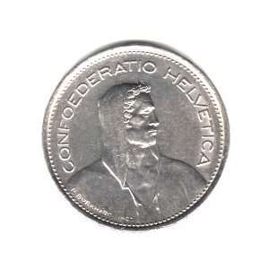  1968 B Switzerland 5 Francs Coin KM#40a.1 