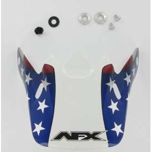  AFX Helmet Peak , Color Black, Style Flag 0132 0444 Automotive