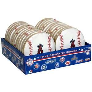 Color A Cookie Major League Baseball, Angels, 24 Count Package:  