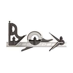  434 24 16R Forged, Hardened Square, Center And Reversible Protractor 