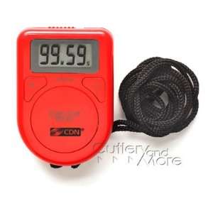 Red ABS Plastic Digital 100 Minute Timer On A Rope:  