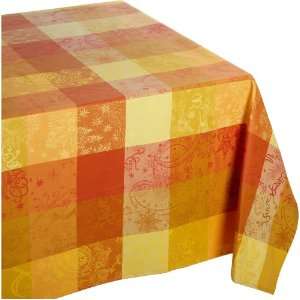   Percent Cotton 71 Inch by 118 Inch Tablecloth, Soleil