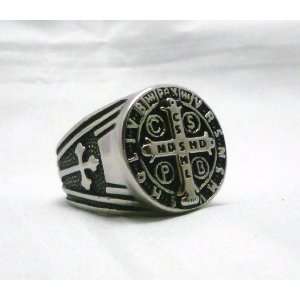  St Benedict Exorcism Ring Demon Protection Ghost Hunter Sz 