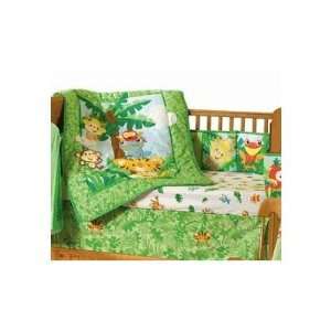  Animals of the Rainforest 4 piece Crib Bedding Set: Baby