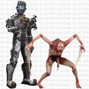  NECA Dead Space 2 Issac Clarke & Necromorph Slasher:set of 