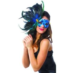  Francoamerican Novelty Company 33935FR Blue Feather Mask 