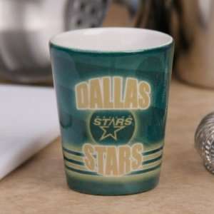  Dallas Stars Green Slapshot Ceramic Shot Glass: Sports 