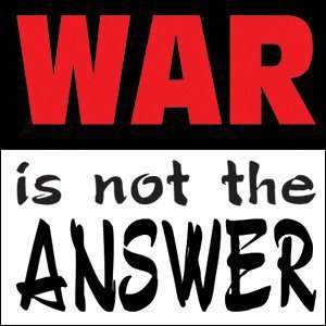   Sayings & Statements War is Not The Answer Button B 1076 Toys & Games