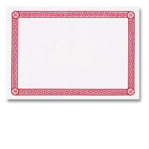  Hoffmaster Red Greek Key Placemat: Home & Kitchen