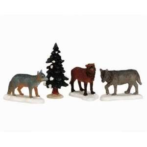   Village Collection Woodland Wolves Set of 4 #12515: Kitchen & Dining