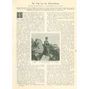  1900 Miss K M Wilson Cape Colony Climbing Matroosberg 