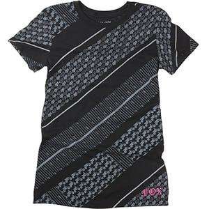  Fox Racing Womens Shes Crafty T Shirt   Medium/Black 