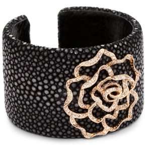  Borgioni Rose Sting Ray Cuff Bracelet: Jewelry