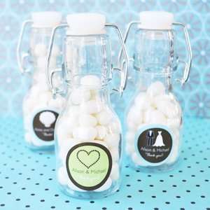  Theme Personalized Mini Glass Bottles 24 Set: Kitchen 