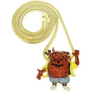  Hip Hop Kool Aid Man Pendant Necklace With Gold Franco 