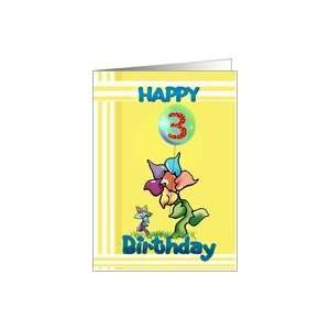  three year Old Whimsical Birthday Card Toys & Games
