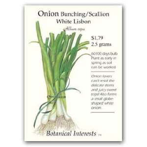  White Lisbon Bunching Onion Seeds   2.5 grams Patio, Lawn 