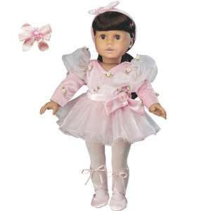  2 Item Bundle: Sophias Doll Clothes 18 Ballerina Ballet Dress Up 