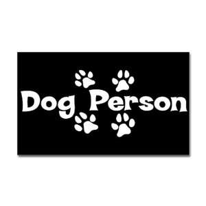  Sticker (Rectangle) Dog Person 