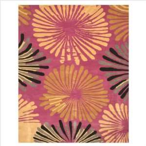 Hand Tufted Wool Purple Timber Contemporary Rectangle Rug 