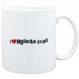  Mug White  Mountain Biking I LOVE Mountain Biking URBAN 