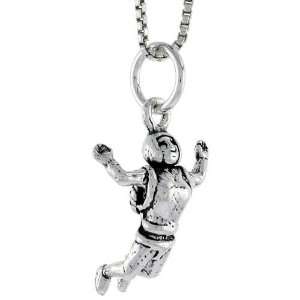  Sterling Silver Base Jumper Pendant, 11/16 in. (17mm) tall 