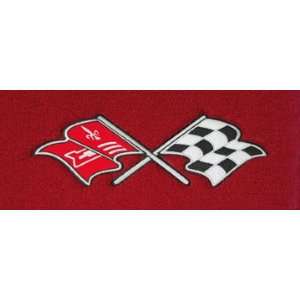   Vette Red Mat Logo: Chevrolet Cross Flags (1957 1963) APP: Automotive