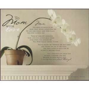  Letter to Mom Wall Plaque   8 X 10