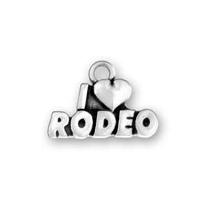  I Love Rodeo Sterling Silver Charm: Evercharming 
