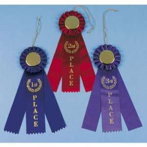  1ST, 2ND, & 3RD PLACE AWARD RIBBONS SET: Toys & Games