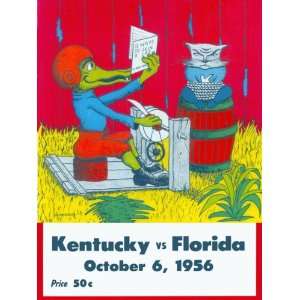  1956 Florida Gators vs Kentucky Wildcats 36 x 48 Canvas 