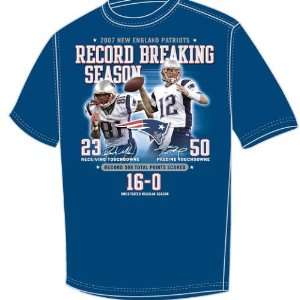   Randy Moss New England Patriots 2007 Record Breaking Season T shirt