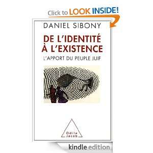 De lidentité à lexistence Lapport du peuple juif (SCIENCE HUM 