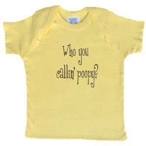  Who You Callin Poopy? Screen Tee Size6 12 mos Baby