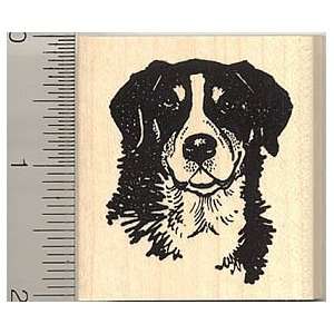  Bernese Mountain Dog Rubber Stamp   Wood Mounted Arts 