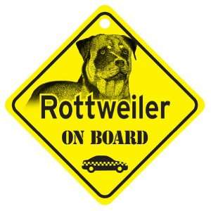  Rottweiler On Board Dog Sign Gift: Pet Supplies