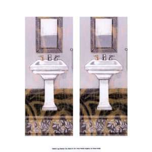 2up Shabby Chic Bath I Poster by Vision studio (9.50 x 13 