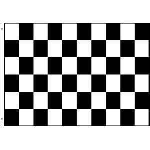  Checkered Black & White 3x 5 Flag 35