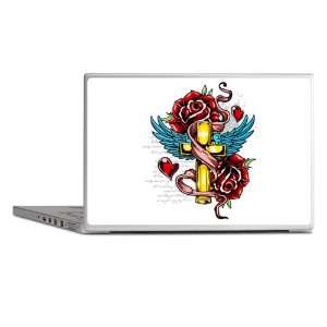  Laptop Notebook 11 12 Skin Cover Roses Cross Hearts And 