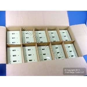  500 GE 3 Gang Ivory UNBREAKABLE Switch Cover Wall Plates 